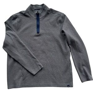 Southern Tide Men's Textured Gray Quarter Zip Sweater Size XL Extra Large